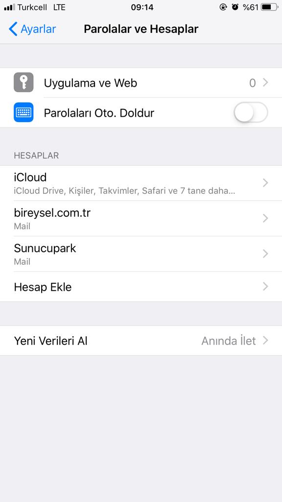 Apple Ipad Ve Iphone Akilli Telefonuna Mail Adresi Nasil Tanimlanir